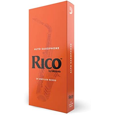 D'Addario Anches de saxophone Rico Anches de saxophone alto Anches de saxophone alto 3.5 Strength, 25-Pack D'Addario Anches de saxophone Rico Anches de saxophone alto Anches de saxophone alto 3.5 Strength, 25-Pack