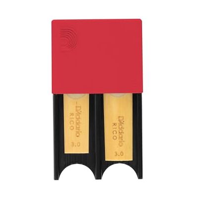 D'Addario Rico DRGRD4ACRD Porte-anches, Rouge D'Addario Rico DRGRD4ACRD Porte-anches, Rouge