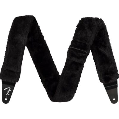 Fender Poodle Plush 0990642010 Sangle de guitare en peluche Noir Fender Poodle Plush 0990642010 Sangle de guitare en peluche Noir