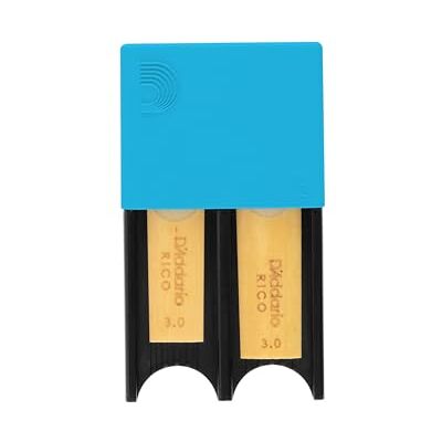 D'Addario Rico DRGRD4ACBL Porte-anches, Bleu D'Addario Rico DRGRD4ACBL Porte-anches, Bleu