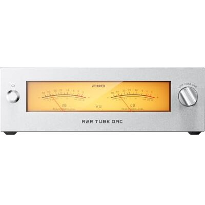 FiiO Tampon de tube de bureau R2R et DAC/Amp R2R – Échelle de résistance R2R entièrement différentielle 24 bits, double VU mètres, alimentation linéaire 46 W, entrées USB/optiques/coaxiales, sortie FiiO Tampon de tube de bureau R2R et DAC/Amp R2R – Échelle de résistance R2R entièrement différentielle 24 bits, double VU mètres, alimentation linéaire 46 W, entrées USB/optiques/coaxiales, sortie