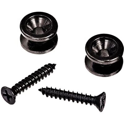 Waves PWEP102 Paire d'Attaches de sangle en laiton Noir Waves PWEP102 Paire d'Attaches de sangle en laiton Noir