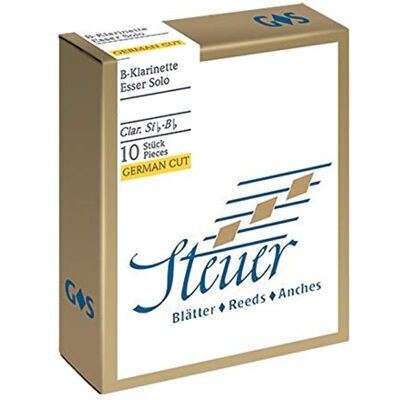 Steuer Lot de 10 clarinette BB 738014 feuilles Solo White Line 2.5 Steuer Lot de 10 clarinette BB 738014 feuilles Solo White Line 2.5
