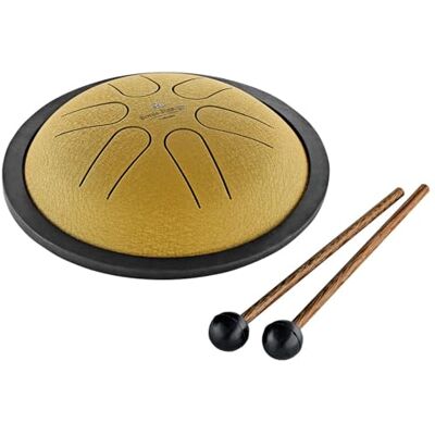 Sonic Energy Tambour à langue de 15,2 cm H majeur 6 tons Pour méditation, yoga, enfants Avec maillet et sac Doré (MSTD3G) Sonic Energy Tambour à langue de 15,2 cm H majeur 6 tons Pour méditation, yoga, enfants Avec maillet et sac Doré (MSTD3G)