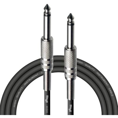 Stagg SGC3DL Câble de Guitare Deluxe Standard, 3 m, Noir, pour Instrument de musique Stagg SGC3DL Câble de Guitare Deluxe Standard, 3 m, Noir, pour Instrument de musique