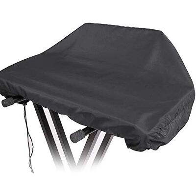 fasient1 Housse de clavier de piano, housse de protection pour piano en tissu respirant doux pour clavier électronique, piano numérique, Yamaha, Casio, Roland, consoles et plus(61 touches noires) fasient1 Housse de clavier de piano, housse de protection pour piano en tissu respirant doux pour clavier électronique, piano numérique, Yamaha, Casio, Roland, consoles et plus(61 touches noires)