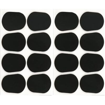 DRERIO Lot de 16 coussinets d'embouchure de saxophone pour saxophone alto ténor Noir Épaisseur : 0,8 mm Pour débutants, musiciens, saxophones et clarinettes DRERIO Lot de 16 coussinets d'embouchure de saxophone pour saxophone alto ténor Noir Épaisseur : 0,8 mm Pour débutants, musiciens, saxophones et clarinettes