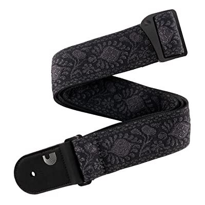 D'Addario Sangle de guitare tissée – Monterey tubulaire noir pour guitares électriques, acoustiques et basses D'Addario Sangle de guitare tissée – Monterey tubulaire noir pour guitares électriques, acoustiques et basses