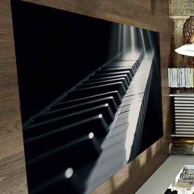 UERWOWELL Tapis de couloir avec touches de piano, noir et blanc, 1,5 x 2,4 m, motif clavier fin et musical, décoration de sol pour salon moderne UERWOWELL Tapis de couloir avec touches de piano, noir et blanc, 1,5 x 2,4 m, motif clavier fin et musical, décoration de sol pour salon moderne