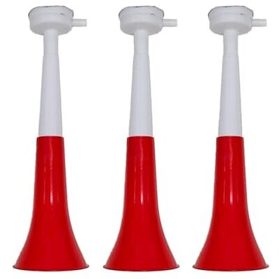 Pandiui23 Vuvuzela Trompettes à deux corps, accessoire pour football et célébrations sportives, klaxon à air bruyant pour l'animation Idéal pour le transport (Pologne, 3 produits) Pandiui23 Vuvuzela Trompettes à deux corps, accessoire pour football et célébrations sportives, klaxon à air bruyant pour l'animation Idéal pour le transport (Pologne, 3 produits)