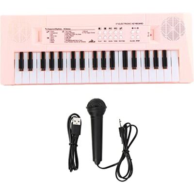 Dilwe BF-3738 Piano électrique à Clavier 37 Touches avec Microphone et Clavier Musical et Jouet pour débutants, Enfants et étudiants(Rose) Orgue électronique Dilwe BF-3738 Piano électrique à Clavier 37 Touches avec Microphone et Clavier Musical et Jouet pour débutants, Enfants et étudiants(Rose) Orgue électronique