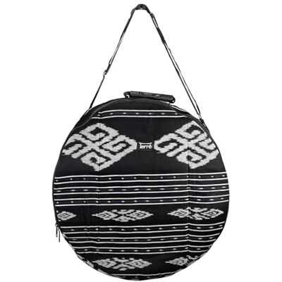 Terré Sac Shamandrum Couleur foncée En tissu Ikat Diamètre : 50 cm Pour tambour chamanique En kit MYSEVENDO Avec sangle ronde pour tambour Terré Sac Shamandrum Couleur foncée En tissu Ikat Diamètre : 50 cm Pour tambour chamanique En kit MYSEVENDO Avec sangle ronde pour tambour