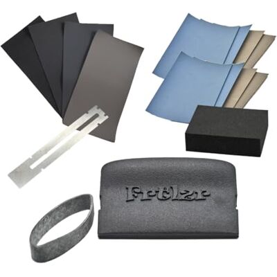 FRTLZR Kit de polissage de frettes de guitare de qualité supérieure, système professionnel MicroMesh, fabriqué en Allemagne, design ergonomique FRTLZR Kit de polissage de frettes de guitare de qualité supérieure, système professionnel MicroMesh, fabriqué en Allemagne, design ergonomique