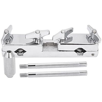 Dilwe Support de pince de connexion pour batterie Clip de connexion et tige de support pour tambour à percussion en fer Dilwe Support de pince de connexion pour batterie Clip de connexion et tige de support pour tambour à percussion en fer