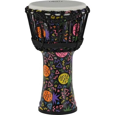 GEWA Liberty Djembé Système d'accord: par corde Diamètre : 8" (20,3 cm) Hauteur : 16,5" (41,2 cm) Nombre de cordes : 20 Motif : Pineapple GEWA Liberty Djembé Système d'accord: par corde Diamètre : 8" (20,3 cm) Hauteur : 16,5" (41,2 cm) Nombre de cordes : 20 Motif : Pineapple