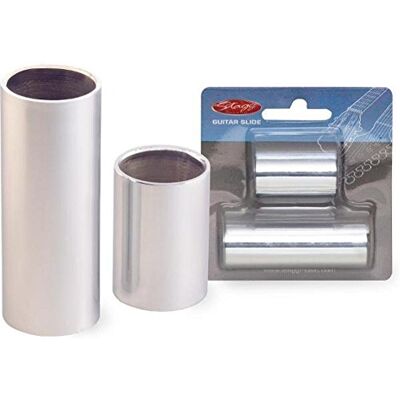 Stagg SGS-S Lot de 2 bottlenecks pour guitare Chrome Stagg SGS-S Lot de 2 bottlenecks pour guitare Chrome