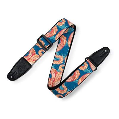 Levy's Leathers MPD2-117 Sangle de guitare en polyester avec extrémités en cuir 5 cm Levy's Leathers MPD2-117 Sangle de guitare en polyester avec extrémités en cuir 5 cm