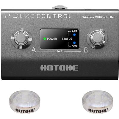 HOTONE BT MIDI Pédale de contrôle de pied sans fil 2 boutons Pulze Control HOTONE BT MIDI Pédale de contrôle de pied sans fil 2 boutons Pulze Control