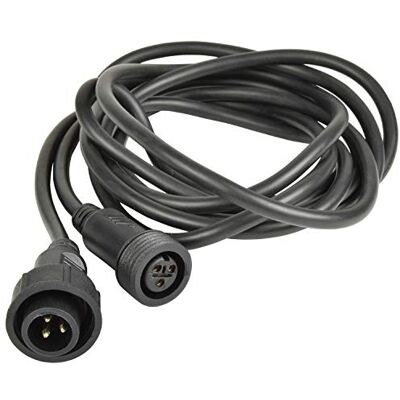 QTX Rallonge de câble d'alimentation PAR résistant aux intempéries 3 m QTX Rallonge de câble d'alimentation PAR résistant aux intempéries 3 m