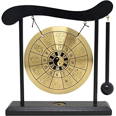 Juanxian Zen Art W1649 Gong de bureau Feng Shui en laiton Juanxian Zen Art W1649 Gong de bureau Feng Shui en laiton