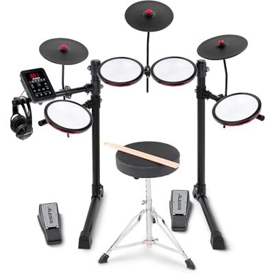 Alesis Turbo Max Batterie Électronique avec Pads Maillés 8 Pouces Silencieux, Leçons, Bluetooth et Accessoires, Pliable Alesis Turbo Max Batterie Électronique avec Pads Maillés 8 Pouces Silencieux, Leçons, Bluetooth et Accessoires, Pliable