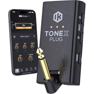 IK Multimedia TONEX Plug : amplificateur portable pour guitare et basse alimenté par l'IA avec plus de 40 000 modèles de tonalités, interface audio USB-C, streaming Bluetooth et outil audio IK Multimedia TONEX Plug : amplificateur portable pour guitare et basse alimenté par l'IA avec plus de 40 000 modèles de tonalités, interface audio USB-C, streaming Bluetooth et outil audio