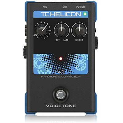TC Helicon VOICETONE C1 Pédale simple à 1 bouton pour correction de hauteur flexible, compatible PC et Mac TC Helicon VOICETONE C1 Pédale simple à 1 bouton pour correction de hauteur flexible, compatible PC et Mac