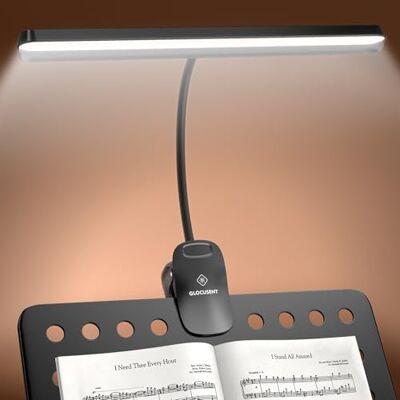 Glocusent Lampe de pupitre à 81 LED, super lumineuse et respectueuse des yeux, 3 couleurs et 5 luminosités avec bouclier, rechargeable longue durée jusqu'à 150 heures, éclairage parfait Glocusent Lampe de pupitre à 81 LED, super lumineuse et respectueuse des yeux, 3 couleurs et 5 luminosités avec bouclier, rechargeable longue durée jusqu'à 150 heures, éclairage parfait