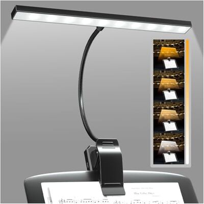 BrightArk LED Lampe de partition 30 LED, lumières à clip pour piano, 4 couleurs et 3 luminosité, lumière de lecture rechargeable par USB, 4 couleurs et 3 luminosité, parfait pour piano, lecture BrightArk LED Lampe de partition 30 LED, lumières à clip pour piano, 4 couleurs et 3 luminosité, lumière de lecture rechargeable par USB, 4 couleurs et 3 luminosité, parfait pour piano, lecture