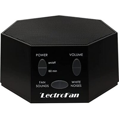 Adaptive Sound Technologies LectroFan ASM1007-BG Machine à Bruit Blanc avec Sons de Ventilateur et Minuterie de Sommeil, Noir Adaptive Sound Technologies LectroFan ASM1007-BG Machine à Bruit Blanc avec Sons de Ventilateur et Minuterie de Sommeil, Noir