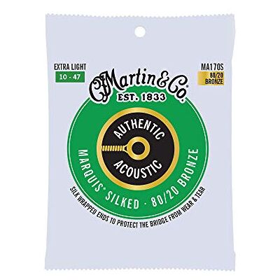 Martin MA170S Authentic Acoustic Marquis Silked 80/20 Marron Extra Light (10-47) 41Y18MA170S Martin MA170S Authentic Acoustic Marquis Silked 80/20 Marron Extra Light (10-47) 41Y18MA170S