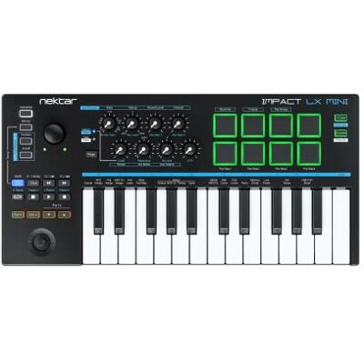 Nektar Impact LX Mini Clavier contrôleur MIDI USB avec intégration DAW, noir Nektar Impact LX Mini Clavier contrôleur MIDI USB avec intégration DAW, noir