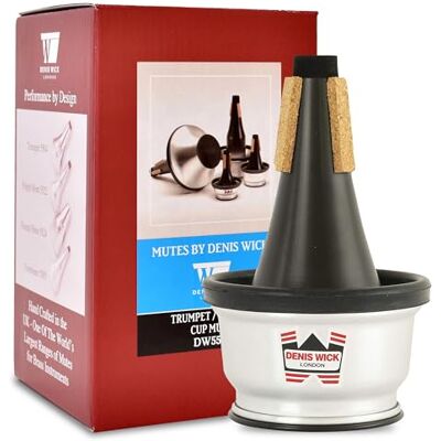 Denis Wick Amortisseur de trompette, Straight Blck/Silver Denis Wick Amortisseur de trompette, Straight Blck/Silver