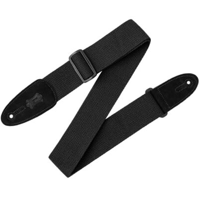Levy's Leathers MC8-BLK Cotton Suede Series Sangle de guitare en coton Noir Largeur 5 cm Levy's Leathers MC8-BLK Cotton Suede Series Sangle de guitare en coton Noir Largeur 5 cm