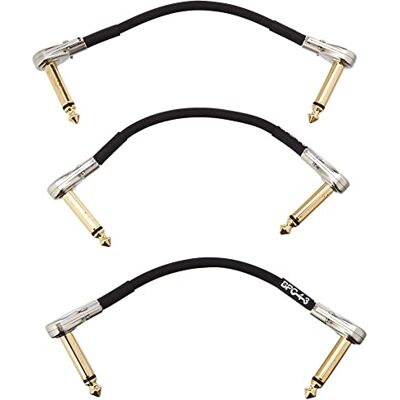 Boss BPC-4-3 – THREE PACK 4in/10cm length – Space-saving pedal patch cable with slimline pancake plugs for pedalboards Boss BPC-4-3 – THREE PACK 4in/10cm length – Space-saving pedal patch cable with slimline pancake plugs for pedalboards