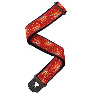 D'Addario Planet Waves 50E09 Sangle de guitare tissée Motif Sun Blanc D'Addario Planet Waves 50E09 Sangle de guitare tissée Motif Sun Blanc