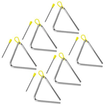 Tiger Instrument Triangle avec baguette Par Lot de 6 15cm chrome Tiger Instrument Triangle avec baguette Par Lot de 6 15cm chrome