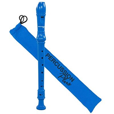 Percussion Plus PP1611 Flûte à bec soprano colorée Bleu Percussion Plus PP1611 Flûte à bec soprano colorée Bleu