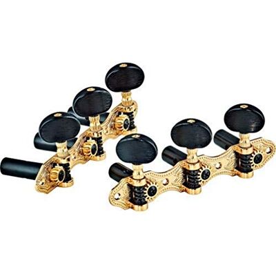 Ortega Guitars Set de mécanismes d'accordage classiques – Doré/noir Deluxe (OTMDLX-GOBK) Ortega Guitars Set de mécanismes d'accordage classiques – Doré/noir Deluxe (OTMDLX-GOBK)