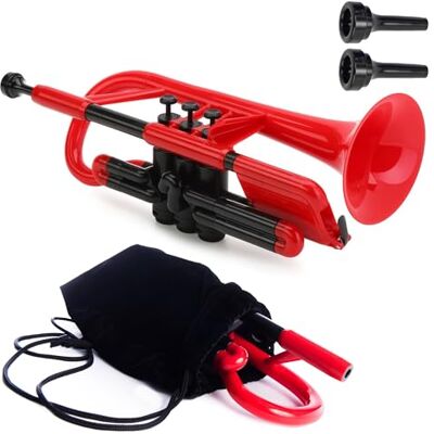 PINSTRUMENTS pCornet Cornets à Pistons Rouge avec Sac PCORNET1R PINSTRUMENTS pCornet Cornets à Pistons Rouge avec Sac PCORNET1R