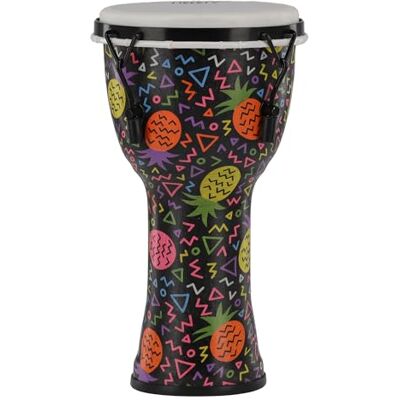 GEWA Liberty Djembé accordage mécanique (tirants) Diamètre : 8" (20,3 cm) Hauteur : 16,5" (41,2 cm) Nombre de crochets : 4 Motif : Pineapple GEWA Liberty Djembé accordage mécanique (tirants) Diamètre : 8" (20,3 cm) Hauteur : 16,5" (41,2 cm) Nombre de crochets : 4 Motif : Pineapple