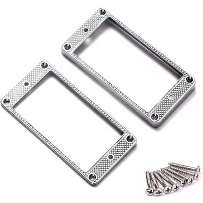 Alnicov Lot de 2 anneaux incurvés Humbucker pour guitare LP Alnicov Lot de 2 anneaux incurvés Humbucker pour guitare LP