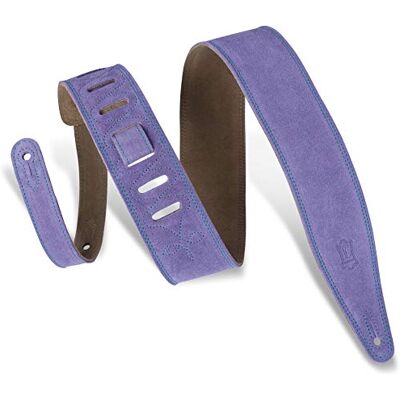 Levy's Leathers MS317AUR-PRP Sangle de guitare en daim Violet 2,5 Levy's Leathers MS317AUR-PRP Sangle de guitare en daim Violet 2,5