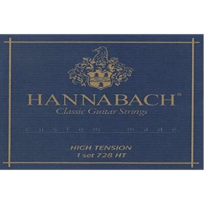 Hannabach Cordes de guitare classique Série 728 High Tension Custom Made Jeu de 3 cordes de basse 7287HT Hannabach Cordes de guitare classique Série 728 High Tension Custom Made Jeu de 3 cordes de basse 7287HT