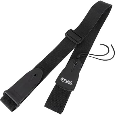 Rocktile Sangle de Guitare noire en nylon Rocktile Sangle de Guitare noire en nylon