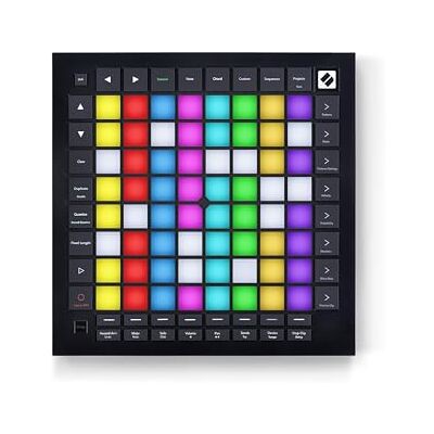 Novation Launchpad Pro MK3 Contrôleur à Pads USB MIDI USB, 64 pads RVB sensibles à la pression et à la vélocité, séquenceur de 4 pistes, E/S MIDI, Ableton Live Lite Novation Launchpad Pro MK3 Contrôleur à Pads USB MIDI USB, 64 pads RVB sensibles à la pression et à la vélocité, séquenceur de 4 pistes, E/S MIDI, Ableton Live Lite