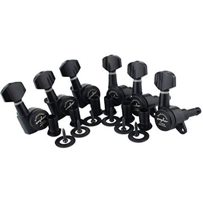 guyker Accordeurs de verrouillage de guitare (6 pour droite) – 1:18 Lock String Tuning Key Pegs Machine Head avec poignée hexagonale de rechange pour guitares électriques, folk ou acoustiques ST TL SG guyker Accordeurs de verrouillage de guitare (6 pour droite) – 1:18 Lock String Tuning Key Pegs Machine Head avec poignée hexagonale de rechange pour guitares électriques, folk ou acoustiques ST TL SG