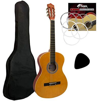 Tiger Kit de démarrage guitare classique espagnole débutant Tiger Kit de démarrage guitare classique espagnole débutant