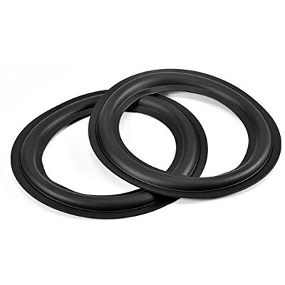 Cuifati 2 pcs 6 pouces/156 mm haut-parleur mousse kit de réparation surround, 156 mm perforé caoutchouc bord anneaux pièces de rechange réparation haut-parleur bricolage haut-parleur surround réparation caout Cuifati 2 pcs 6 pouces/156 mm haut-parleur mousse kit de réparation surround, 156 mm perforé caoutchouc bord anneaux pièces de rechange réparation haut-parleur bricolage haut-parleur surround réparation caout