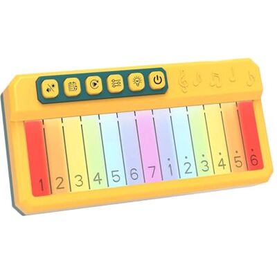 Uqezagpa Clavier électronique interactif avec affichage dynamique de la lumière et panneau sensible pour l'éducation minuscule clavier électronique Uqezagpa Clavier électronique interactif avec affichage dynamique de la lumière et panneau sensible pour l'éducation minuscule clavier électronique